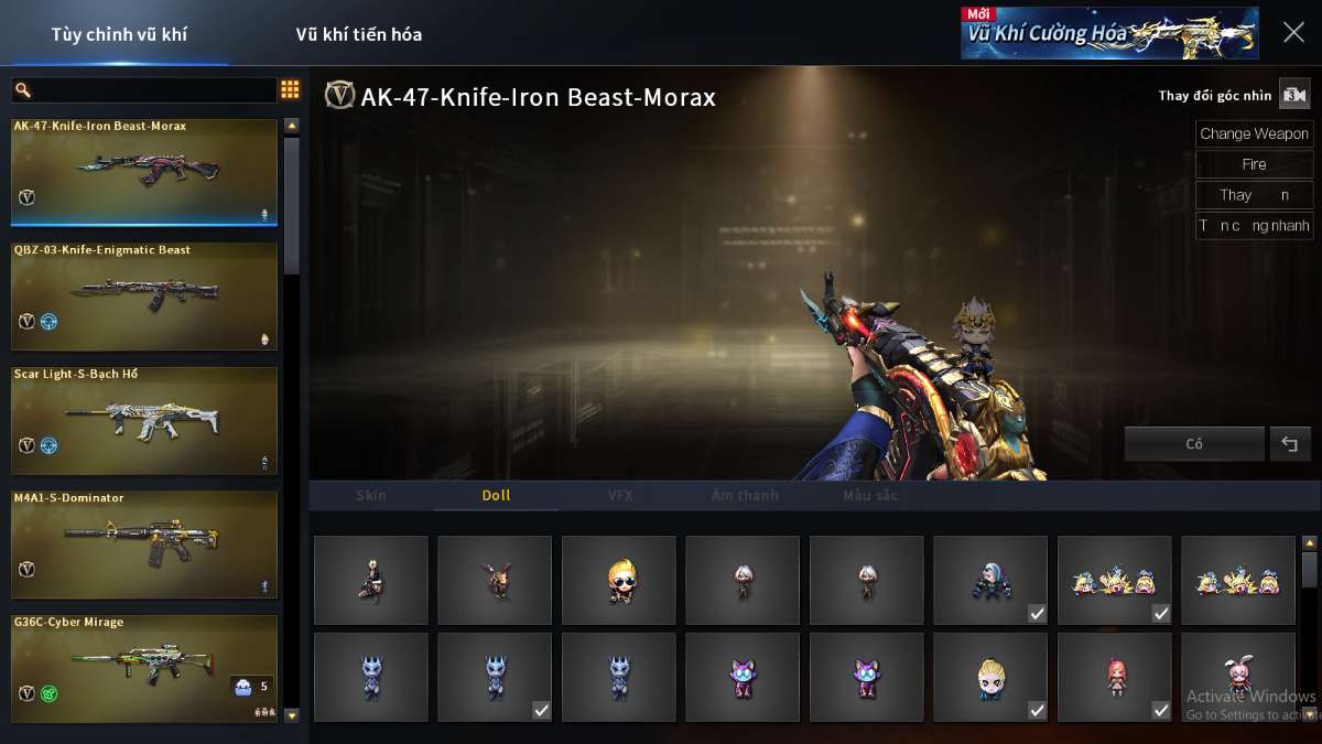 shop acc cf uy tin gia re